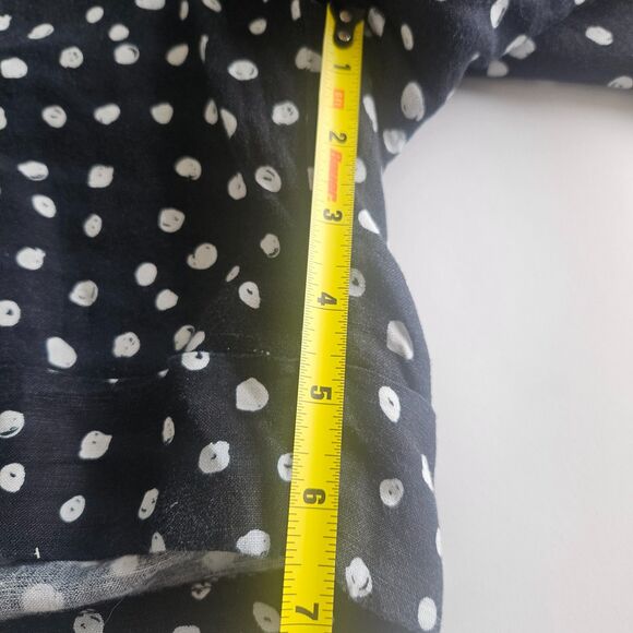 Women's Black and White Polka Dot Shorts - Picture 5 of 9